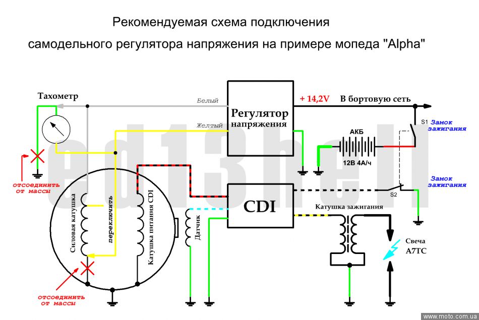 Как сделать регулятор напряжения для скутера Как сделать регулятор напряжения для скутера