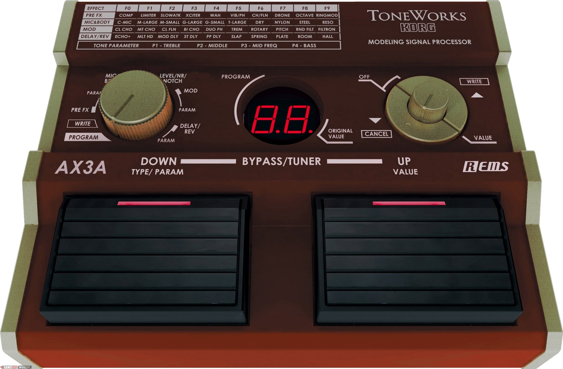 инструкция к гитарный процессор korg ax3a