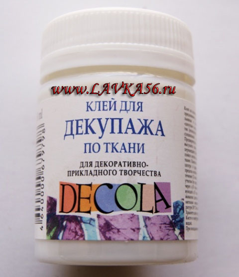 Клей для декупажа на ткани Клей для декупажа на ткани