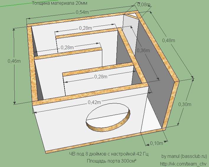 Как собрать короб для сабвуфера 12 дюймов