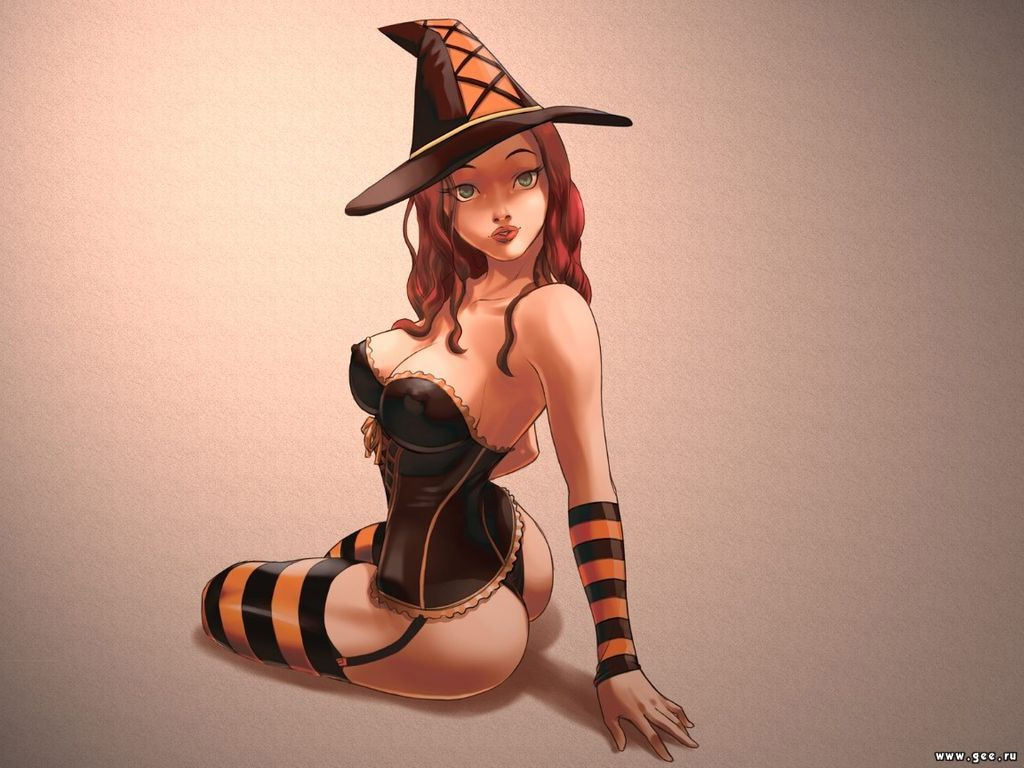 Sexy witch anime - 🧡 Ведьма аниме арт - 51 фото - картинки и рисунки: скач...