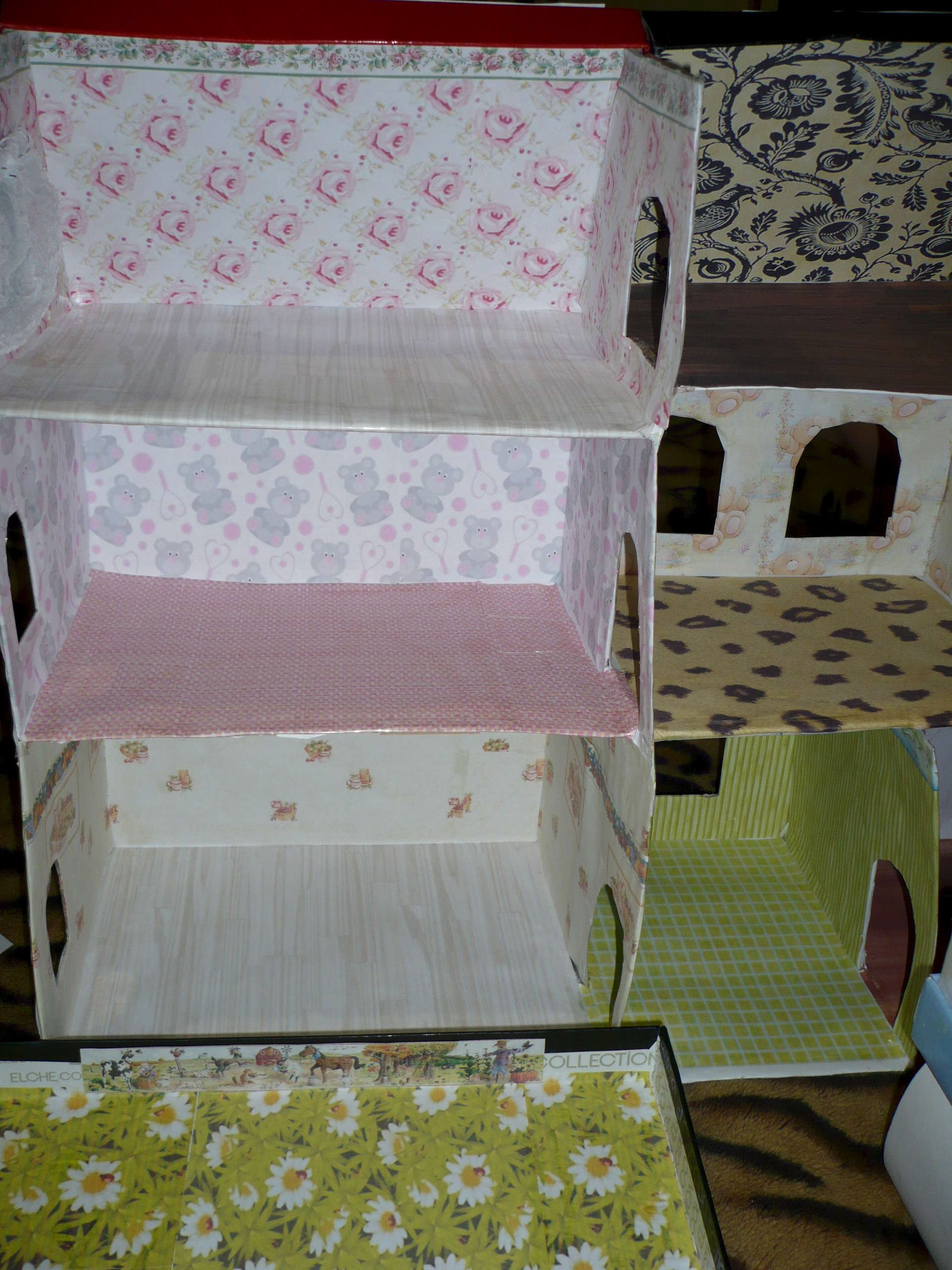 Кукольный домик из коробки из под обуви
