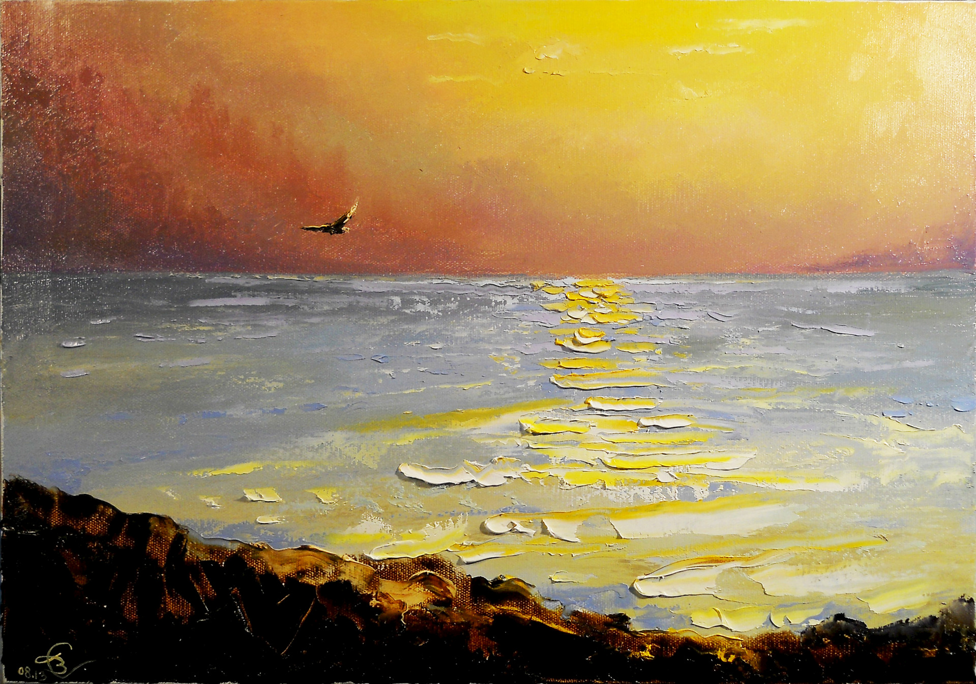 Маслом будет хватать. Живопись масло мастихин Солнечный пейзаж. Море мастихином картины художников. Картины мастихином пейзаж море.