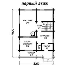 500 X 500 41.8 Kb Сруб из оцилиндрованного бревна