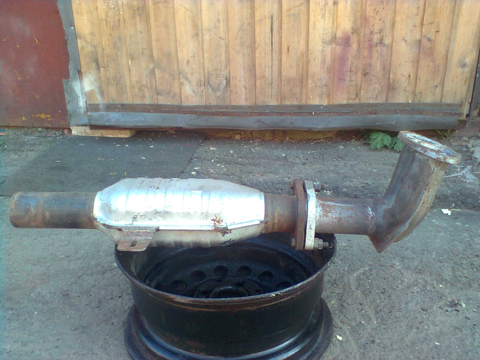 удалить катализатор на газели