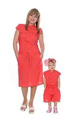 370 X 604 21.7 Kb Детские платья. Одинаковые платья для мамы и дочки.
