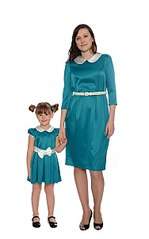 376 X 604 23.9 Kb Детские платья. Одинаковые платья для мамы и дочки.