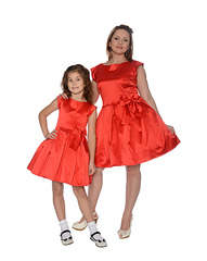 750 X 942 256.7 Kb Детские платья. Одинаковые платья для мамы и дочки.