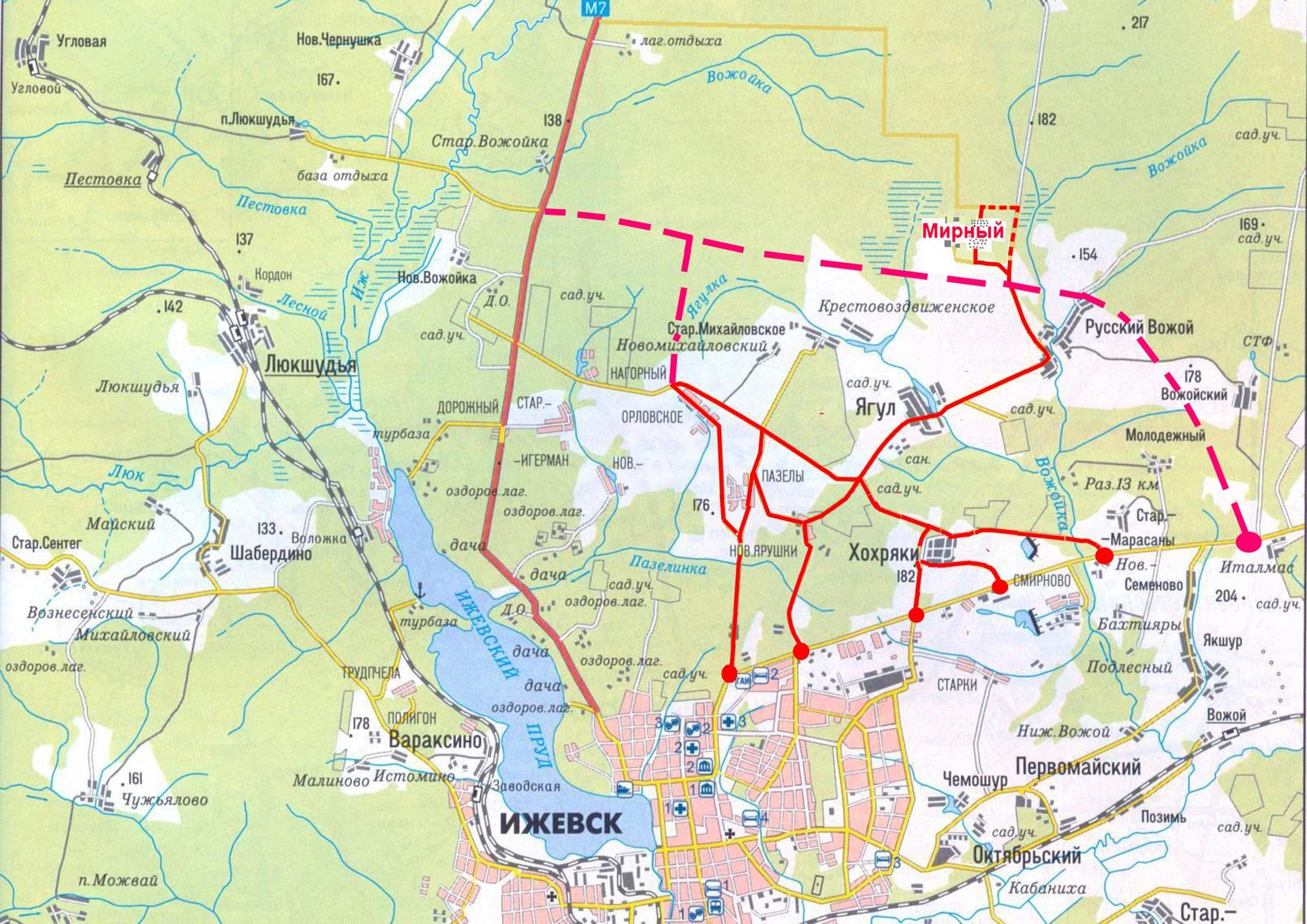 Где находится первомайская