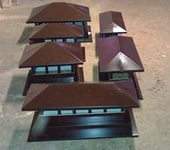 170 x 150 200 x 150 303 x 207 90 x 70 Колпаки на забор, зонты, дымоходы, флюгарки, вентиляция, отливы, парапеты, и тд.
