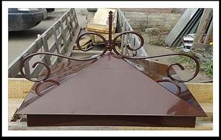 458 X 291 248.7 Kb Козырьки на дымоходы, зонты, колпаки на заборы, парапеты.отливы, жестяные работы.....