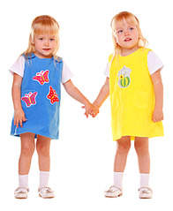 500 X 610 108.8 Kb Детские платья. Одинаковые платья для мамы и дочки.