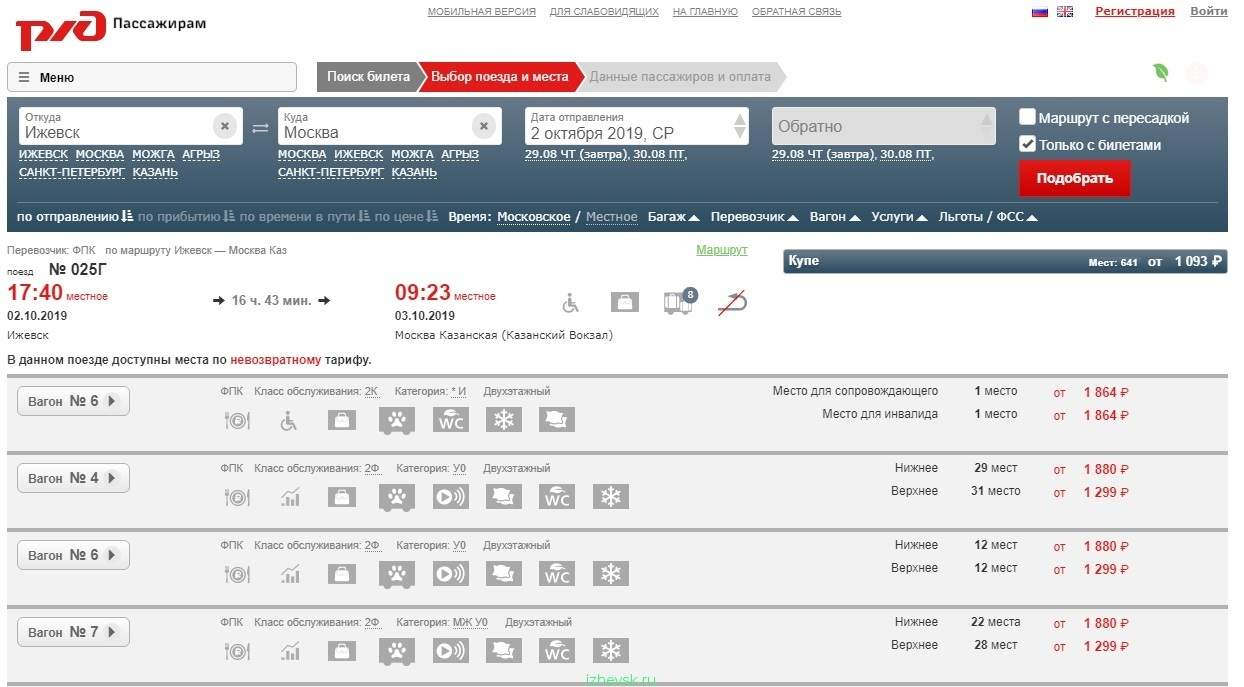 Ижевск Казань Поезд Расписание Цена