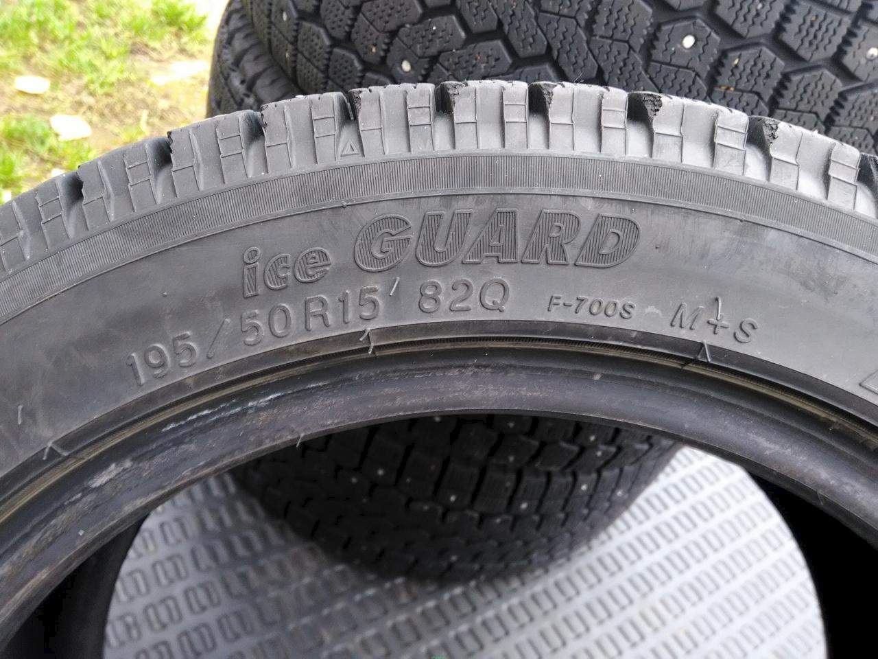 Продам резину зимнюю к-т R15 yokohama ice guard 195\50 низкопрофильная