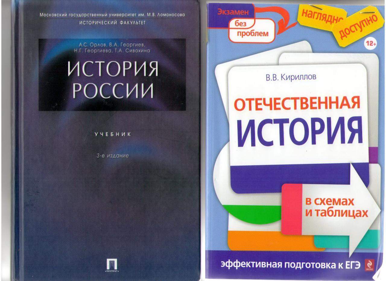 Кириллов история россии таблицы