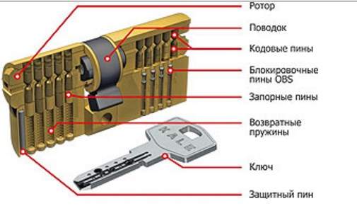 устройство личинки замка входной двери