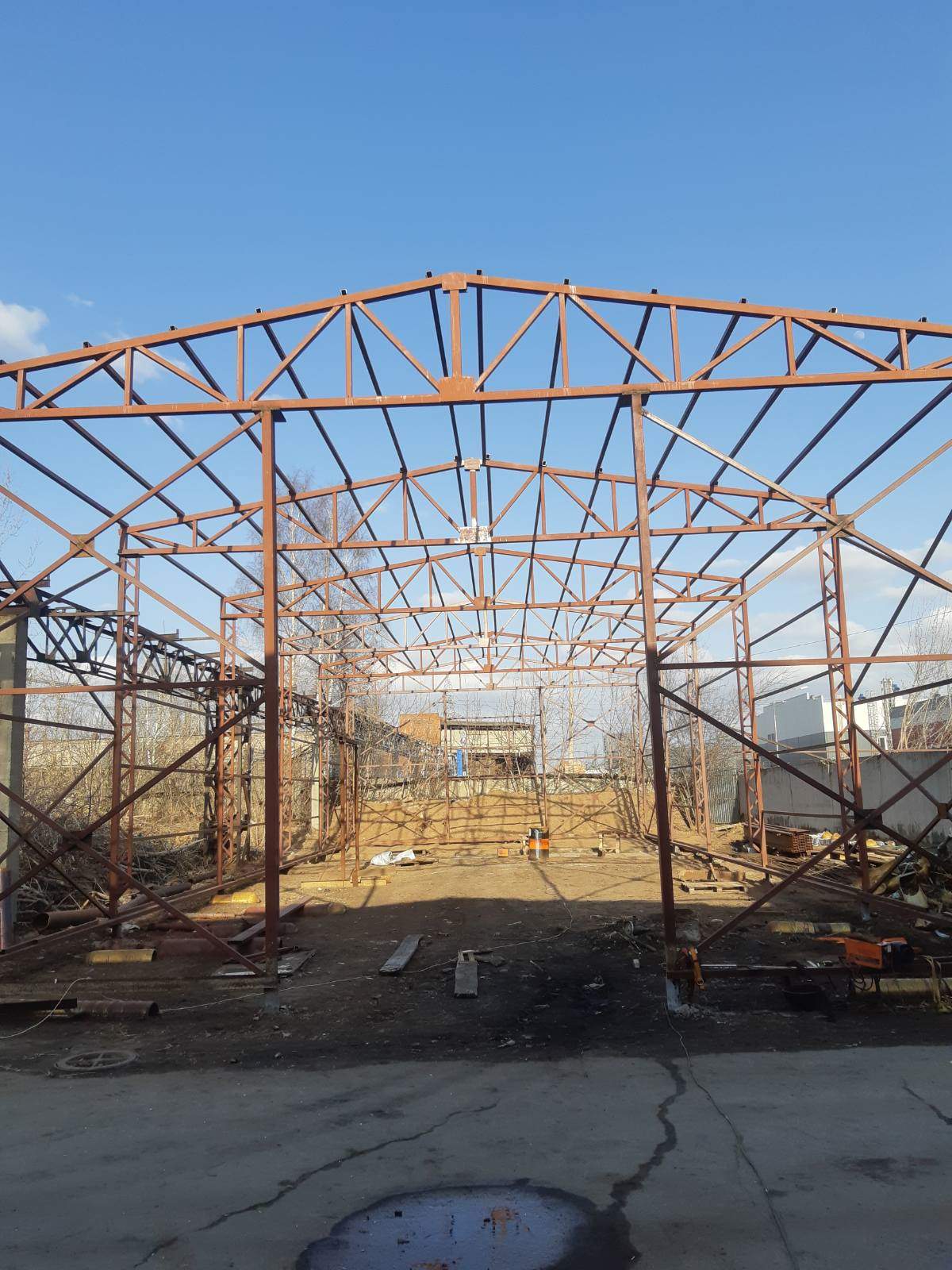 Ангары из профтрубы. Каркас односкатного ангара. Ангары из профтрубы. Каркас ангара 12х18 кмд. Ангар из профтрубы.